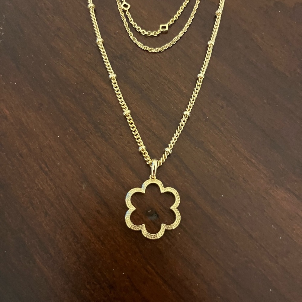 KENDRA SCOTT-  Gold Multi Strand Necklace